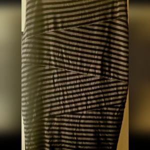 Women's Small Stripped Pencil Skirt